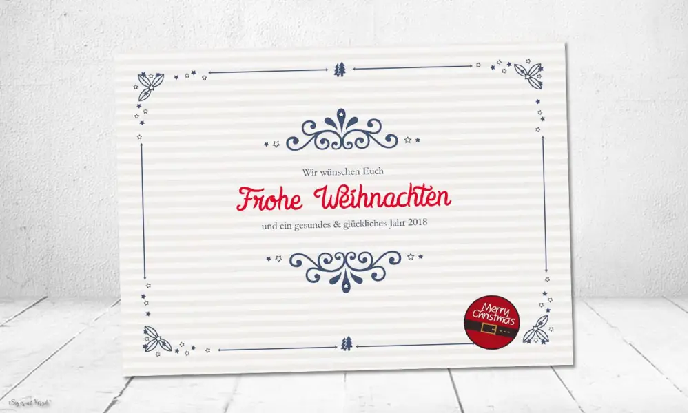 Weihnachtskarte Firmen originell