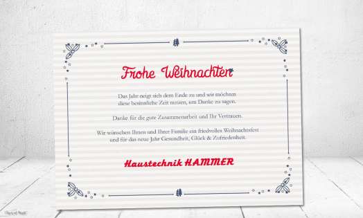 Weihnachtskarte Firmen originell