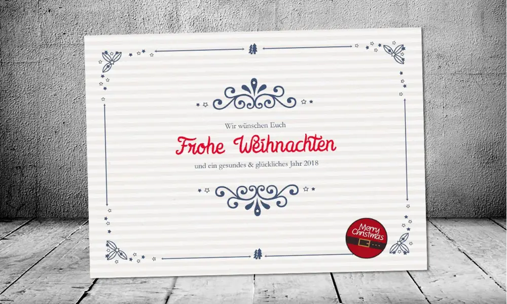 Weihnachtskarte Firmen originell