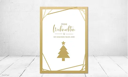 Hochwertige Weihnachtskarten für Firmen
