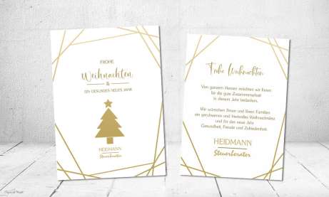 Besondere Weihnachtskarten geschäftlich
