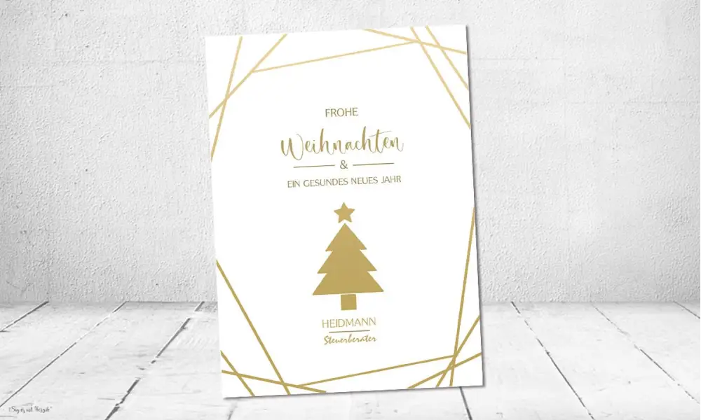 Besondere Weihnachtskarten geschäftlich