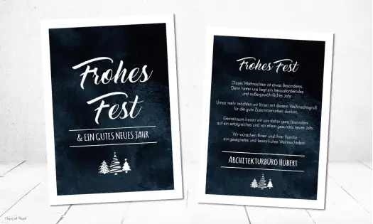 Weihnachtskarten Postkarte geschäftlich