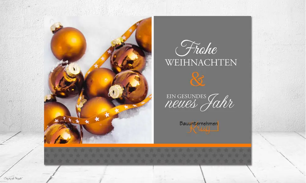 Geschäftliche Weihnachtskarten