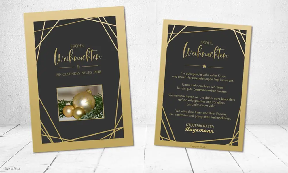 Weihnachtskarten für Firmen
