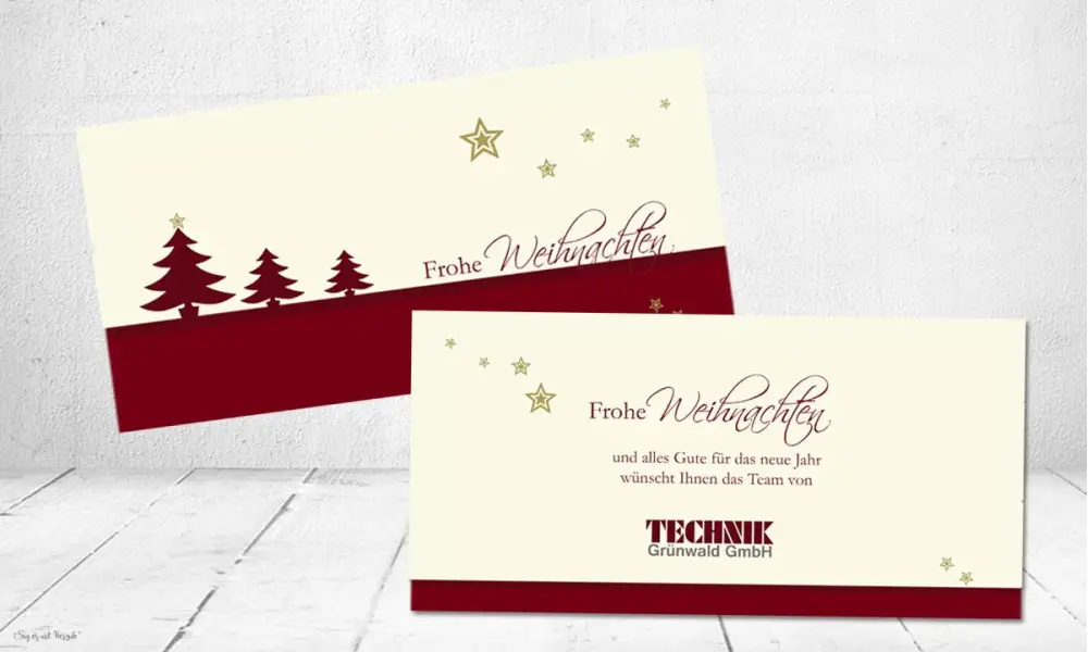 Firmen Weihnachtskarte