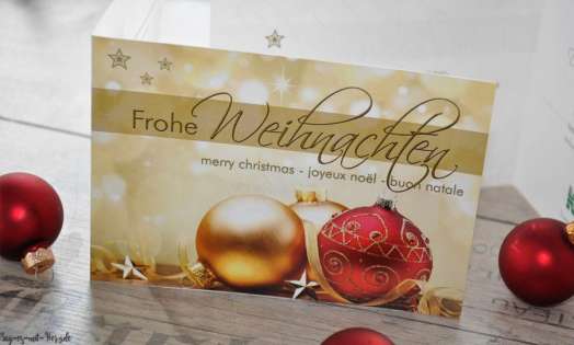 Weihnachtskarte geschäftlich