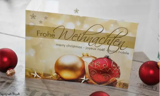 Weihnachtskarte geschäftlich