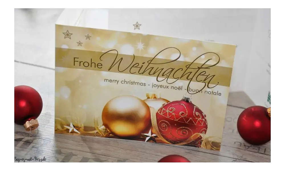 Weihnachtskarte geschäftlich