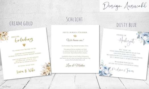 Design Lasercut Hochzeitseinladungen Inlay