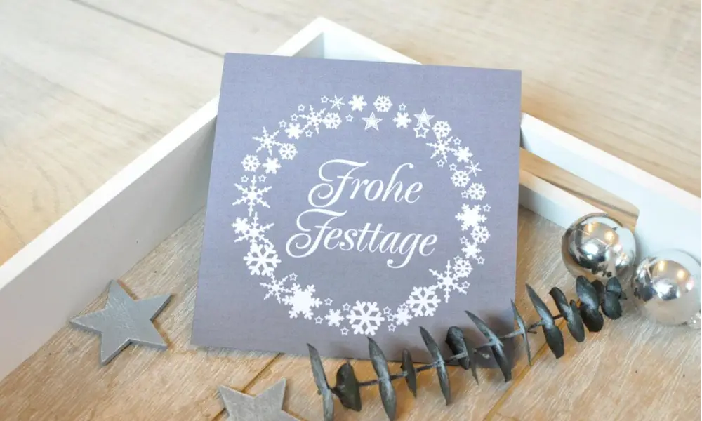 Weihnachtskarte geschäftlich