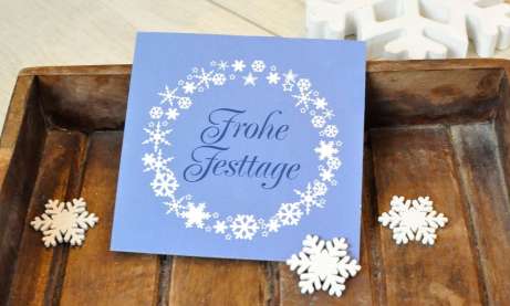 Firmen Weihnachtskarte geschäftlich, Klappkarte