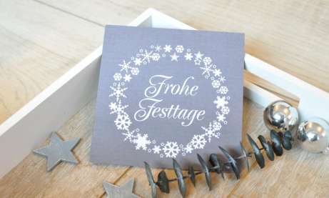 Firmen Weihnachtskarte geschäftlich, Klappkarte