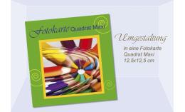 Umgestaltung Fotokarte Quadrat Maxi, 12,5x12,5 cm
