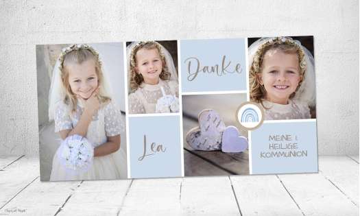 Dankeskarten Kommunion Fotokarten