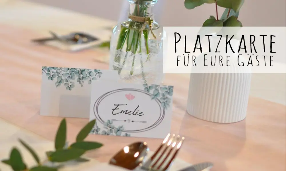 Platzkarte Tischkarten Namensschilder Hochzeit