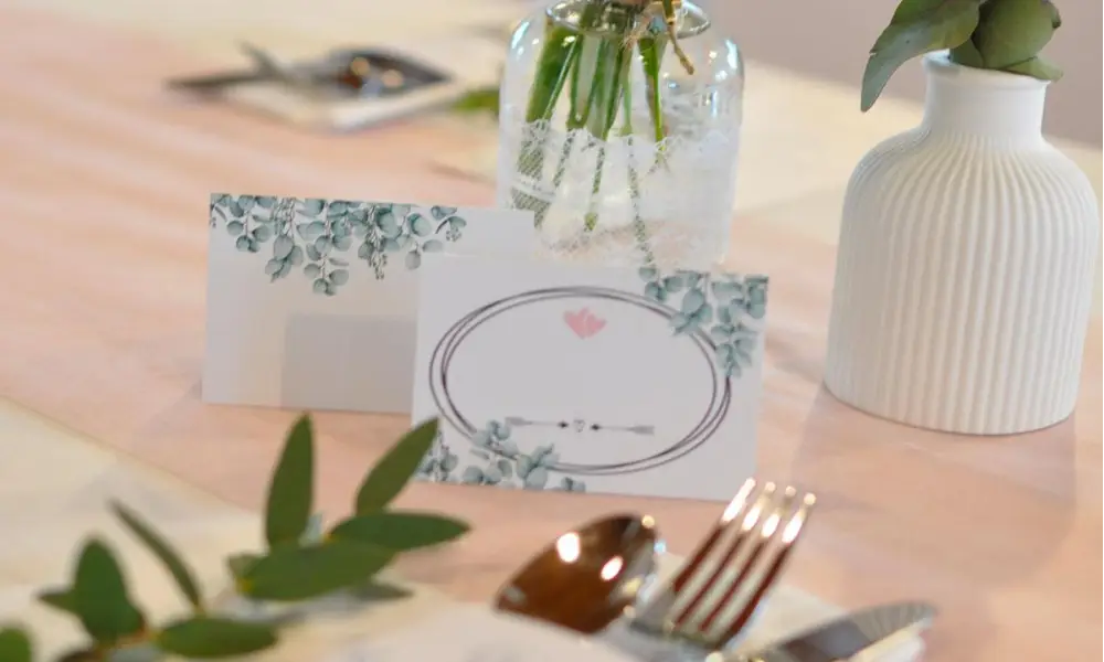 Platzkarte Tischkarte Namensschildchen Hochzeit
