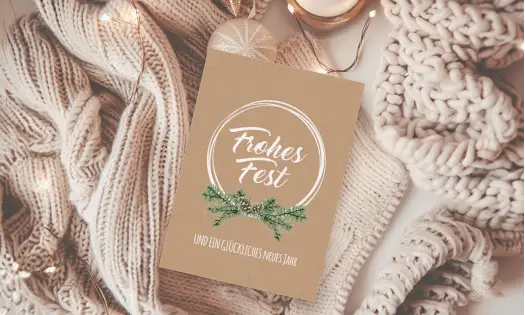 Individuelle Weihnachtskarten für  Unternehmen