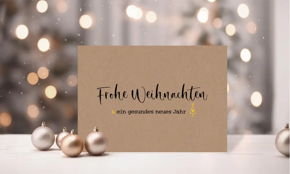 Individuelle Weihnachtskarten für  Unternehmen