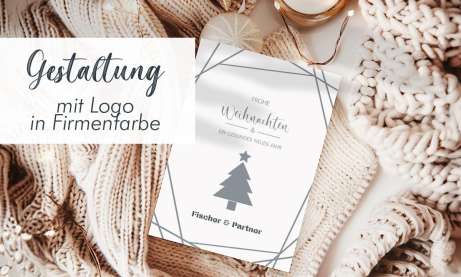 Weihnachtskarten für Unternehmen, edel