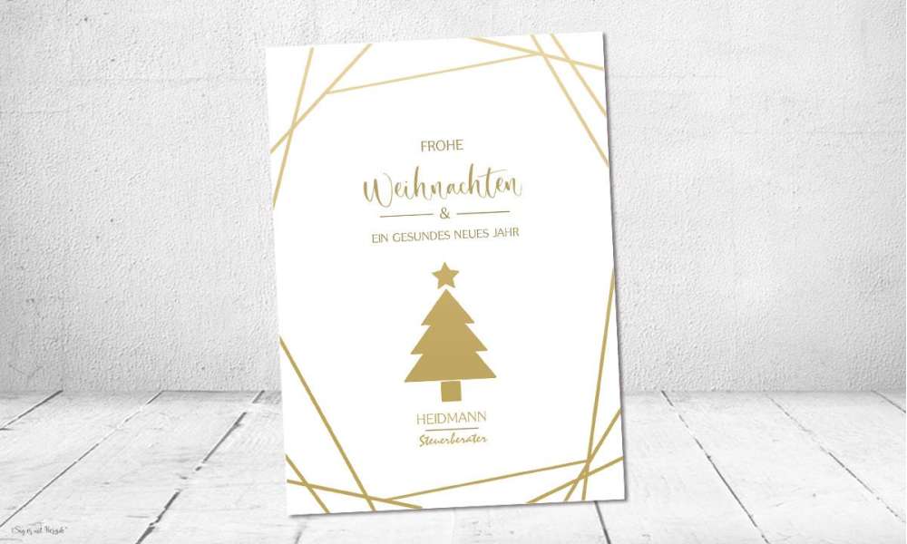Weihnachtskarten für Unternehmen, edel
