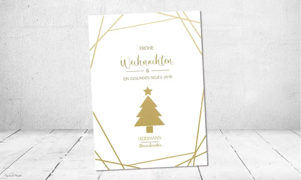 Weihnachtskarten für Unternehmen, edel