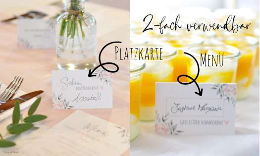 Platzkarte Tischkarte Konfirmation Kommunion in rosa salbei