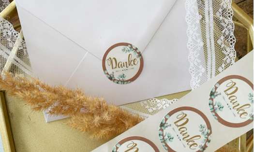 Kommunion Konfirmation Danke Sticker