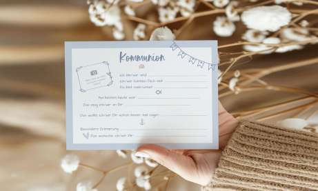 Gästebuch Karten Kommunion