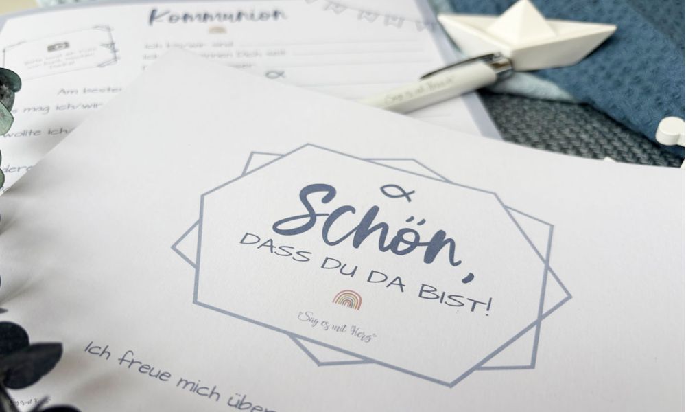 Gästebuch Karten Kommunion