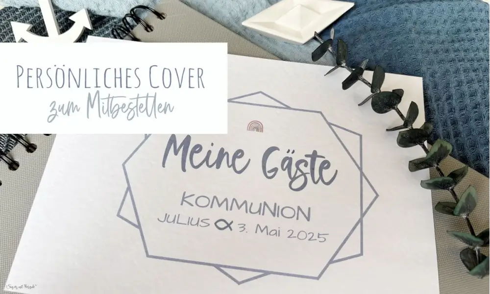 Gästebuch Karten Kommunion