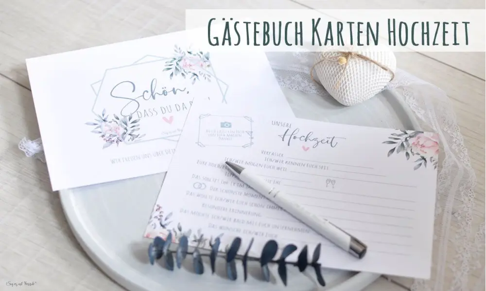 Gästebuch Hochzeit Karten zum Ausfüllen