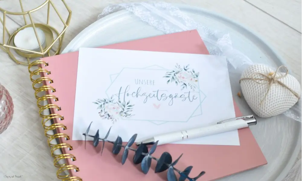 Gästebuch Hochzeit Karten zum Ausfüllen