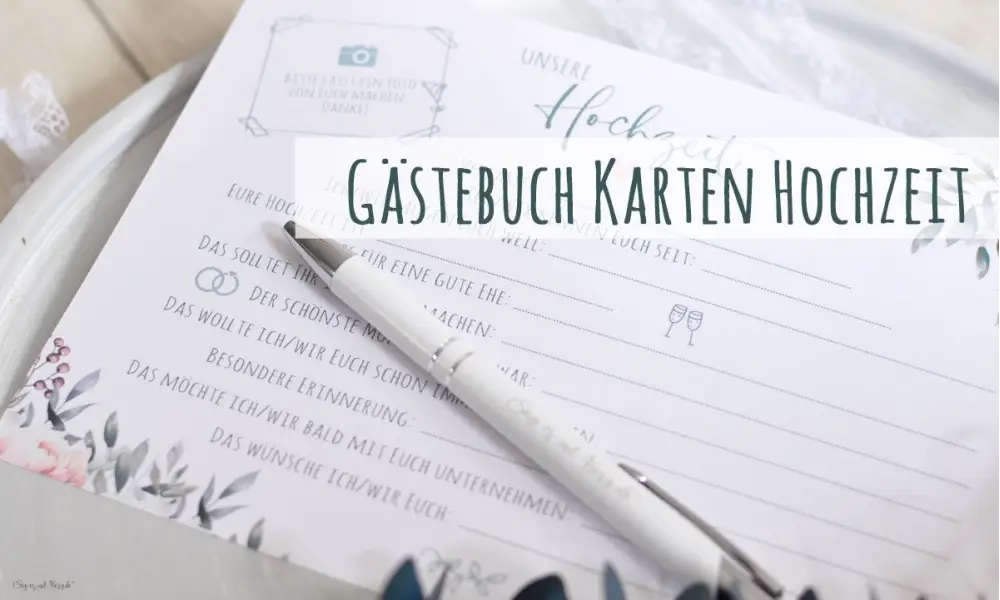 Gästebuch Hochzeit Karten zum Ausfüllen