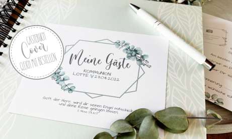 Gästebuch Karten ♥ Kommunion Konfirmation