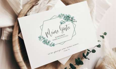 Gästebuch Karten ♥ Kommunion Konfirmation