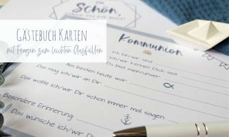 Gästebuch Karten ♥ Kommunion Konfirmation