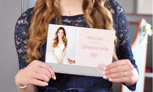 Dankeskarten Konfirmation mit Foto