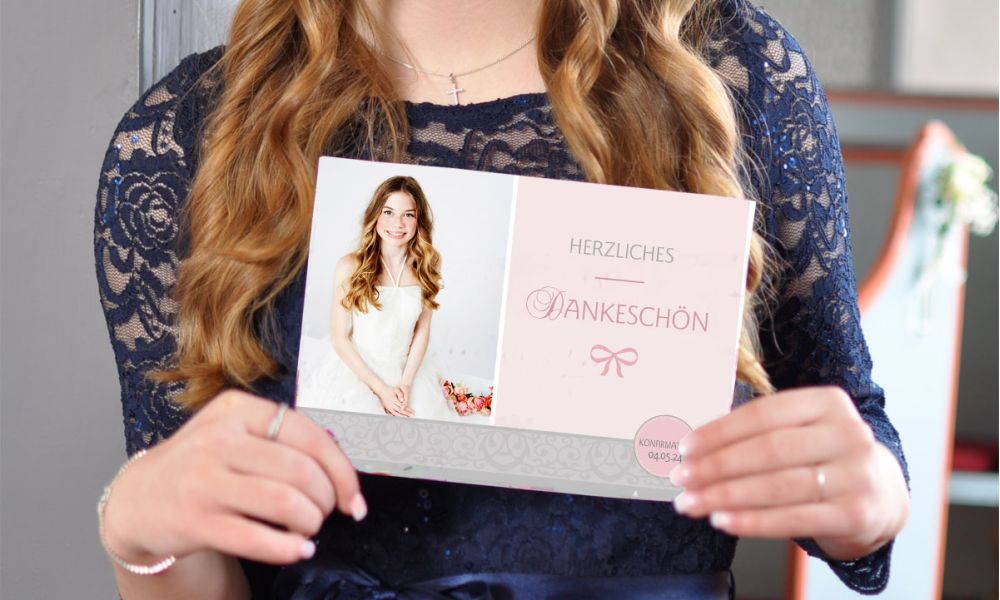 Dankeskarten Konfirmation mit Foto