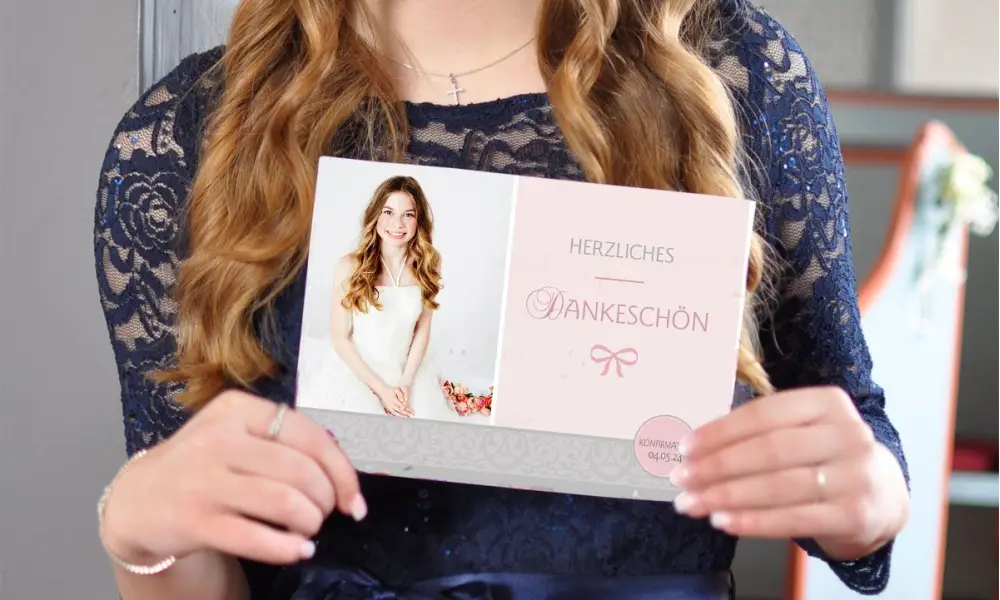 Dankeskarten Konfirmation mit Foto