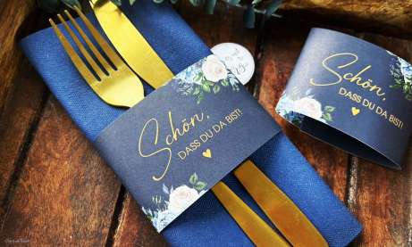 Serviettenbanderole Bestecktasche