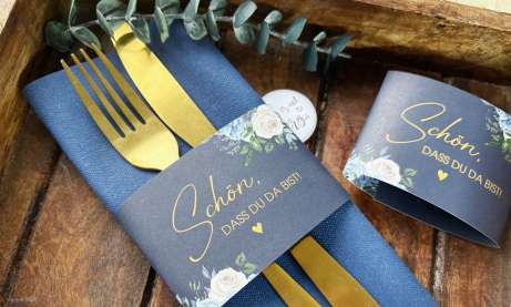 Serviettenbanderole Bestecktasche
