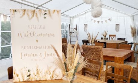 Willkommensschild Hochzeit