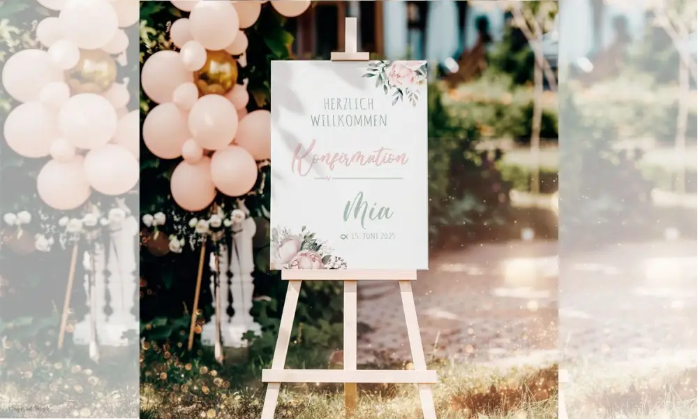 Willkommensschild Hochzeit