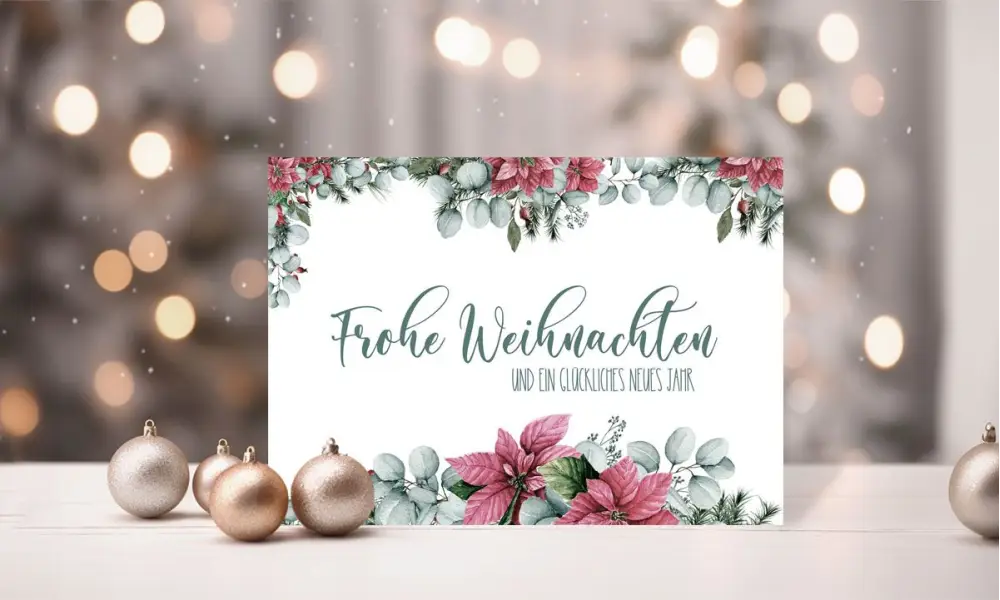 Weihnachtskarten geschäftlich modern