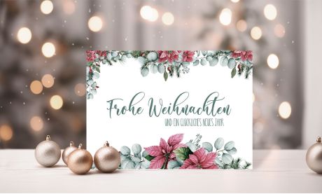 Weihnachtskarten geschäftlich modern