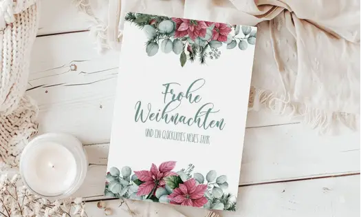 Weihnachtskarten geschäftlich modern