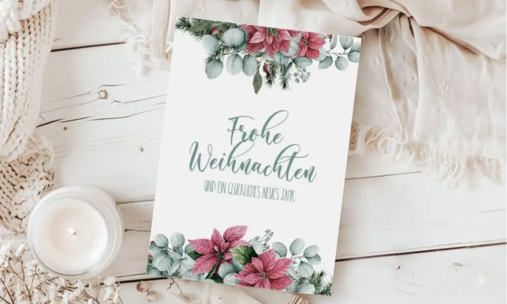 Weihnachtskarten geschäftlich modern