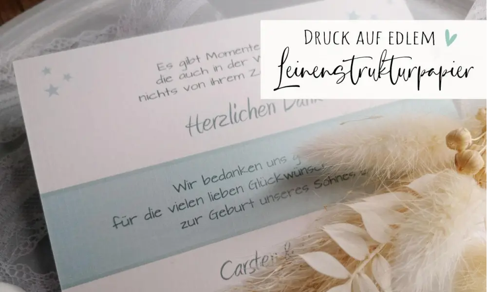 Danksagung Geburt Karte Teddy