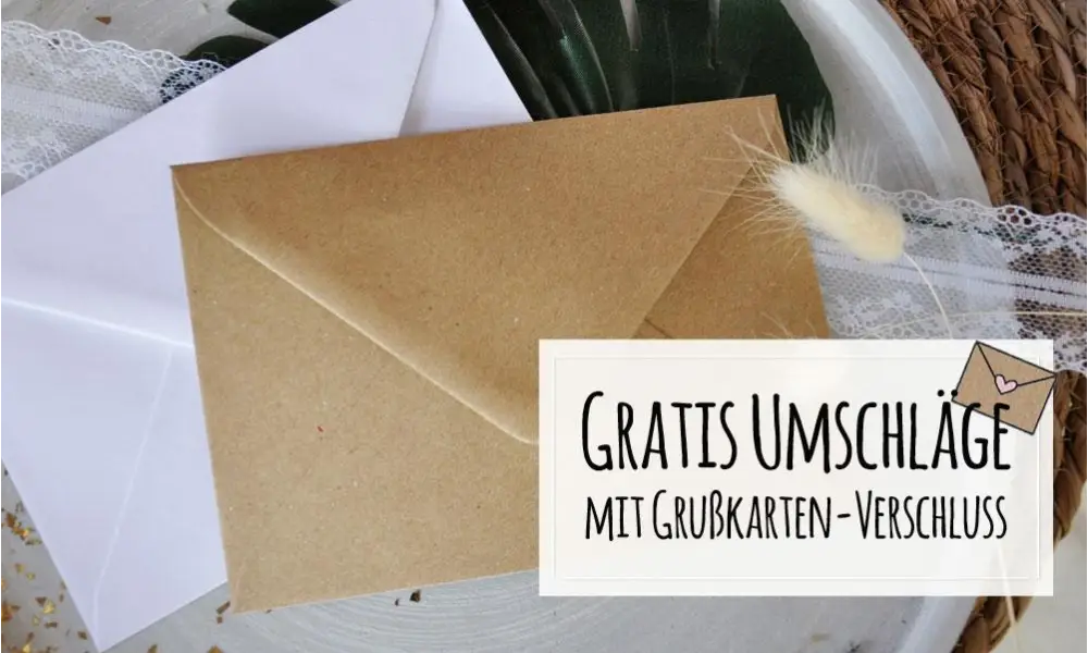 Dankeskarte Geburt quadratisch Kraftpapier